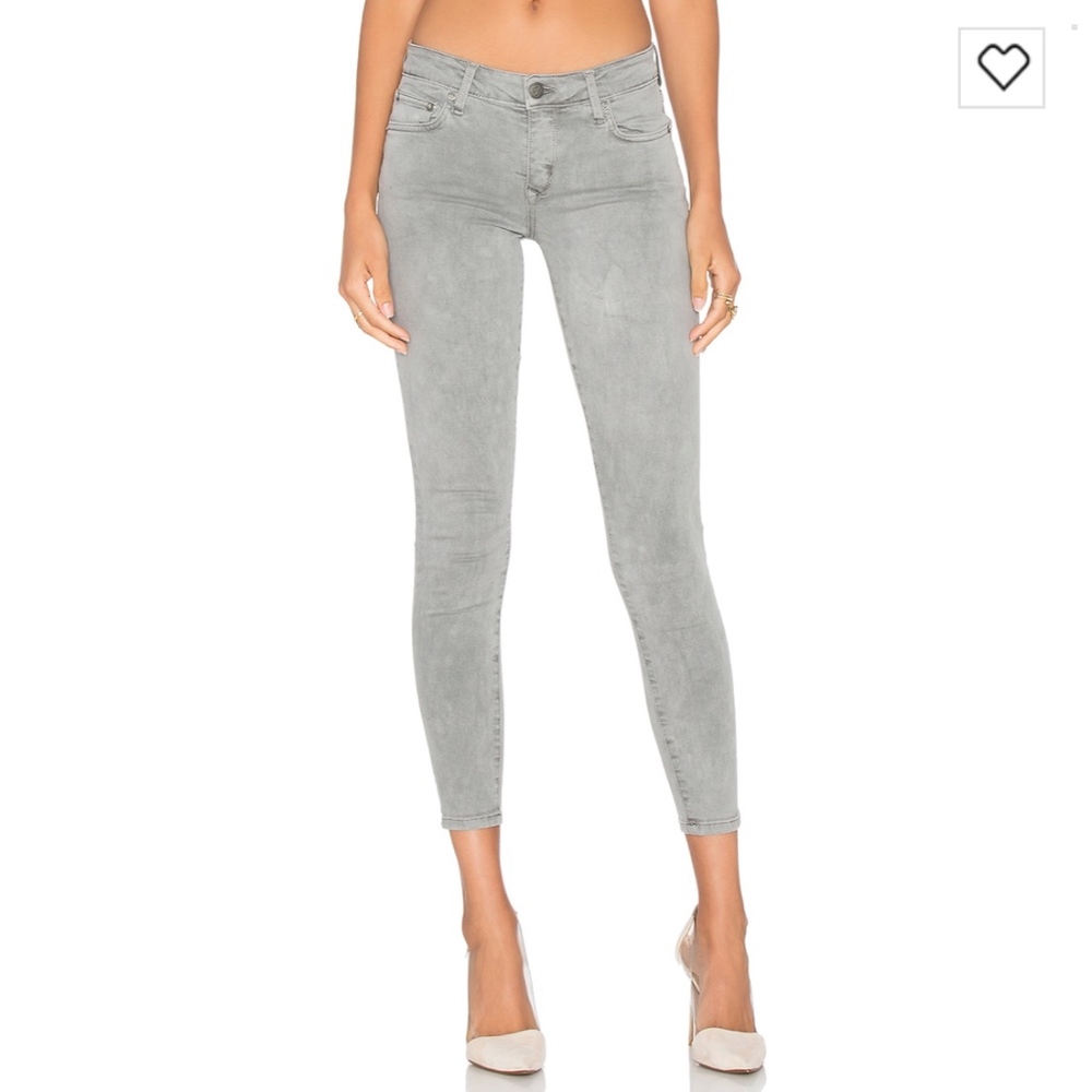 Lovers + Friends Gray Ricky Skinny Jeans